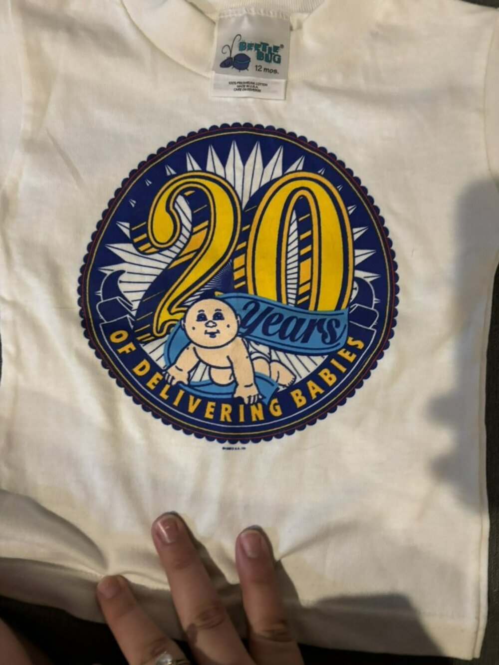 (4) Vintage Cabbage Patch Kids T-Shirts HUG A KOOSA 20 Years Baby Size 12 Months - Picture 8 of 10